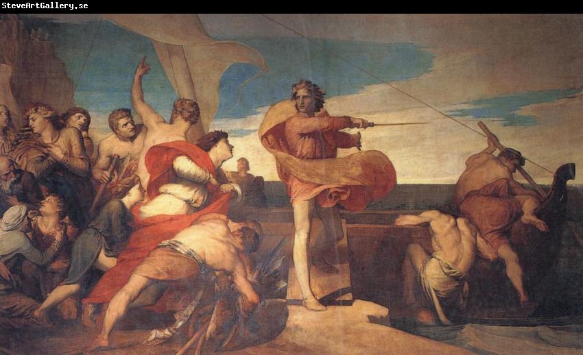 Georeg frederic watts,O.M.S,R.A. Alfred Inciting the Saxons to Encounter the Danes at Sea